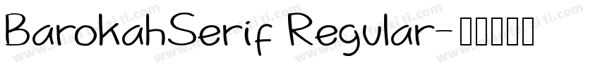BarokahSerif Regular字体转换